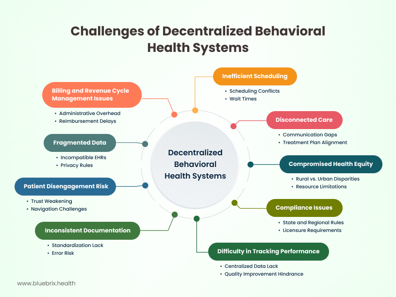 Challenges of Decentralized Behavioral Health Systems