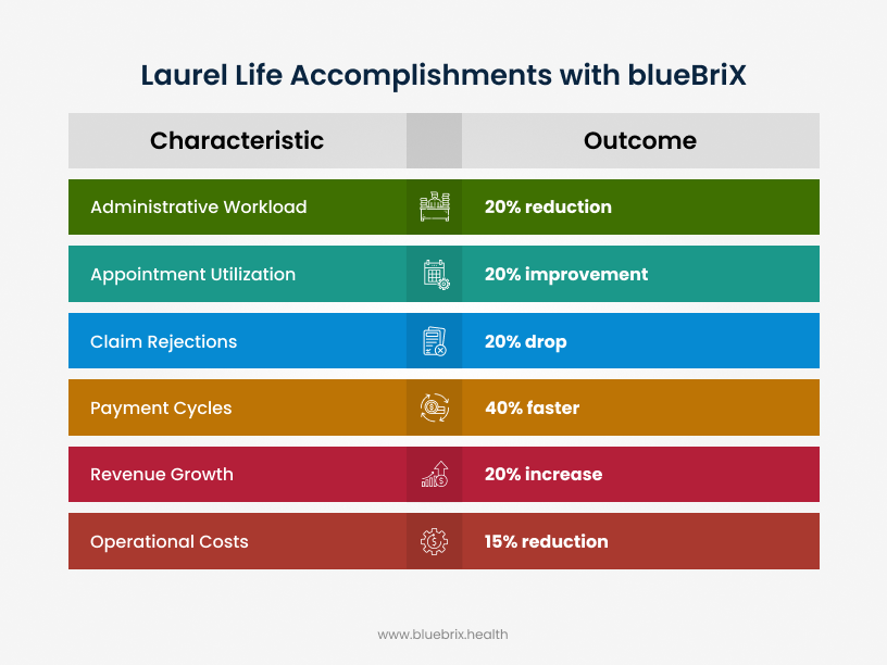 Laurel Life Accomplishments with blueBrix