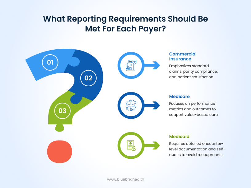 hat reporting requirements should be met for each payer_