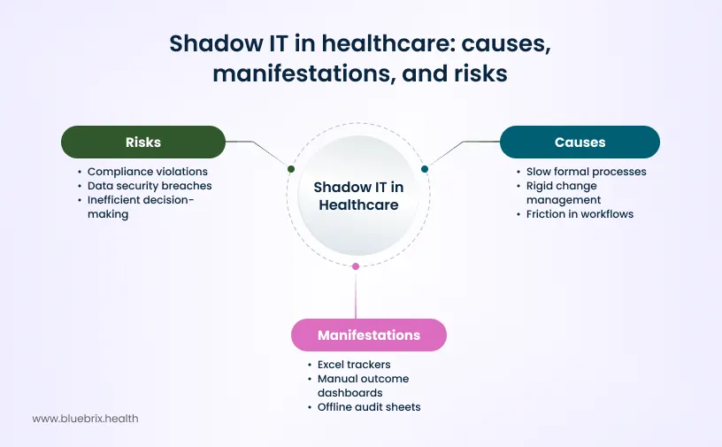 Shadow IT in healthcare causes, manifestations, and risks