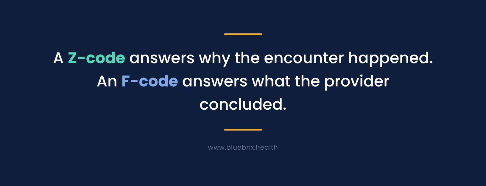 Z code encounter